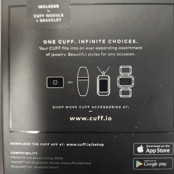 NWT IOB Carin Cuff Smart Leather Bracelet - Picture 7 of 13